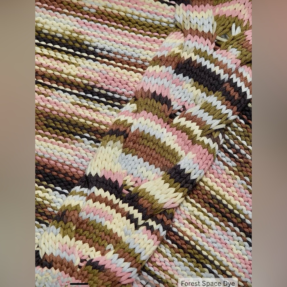 NWT RAILS Brixton Knit Sweater Vest Green/Brown/Pink Multi Forest Space Dye XL - Picture 4 of 16